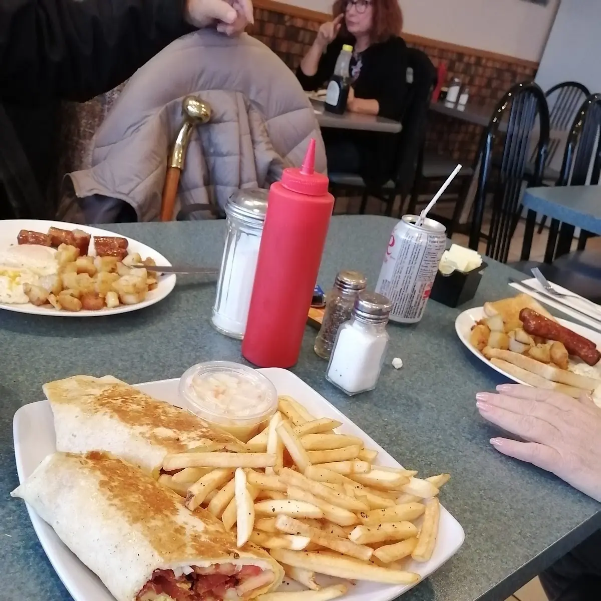 Breakfast Bacon Wrap, Baker's Bar & Grill