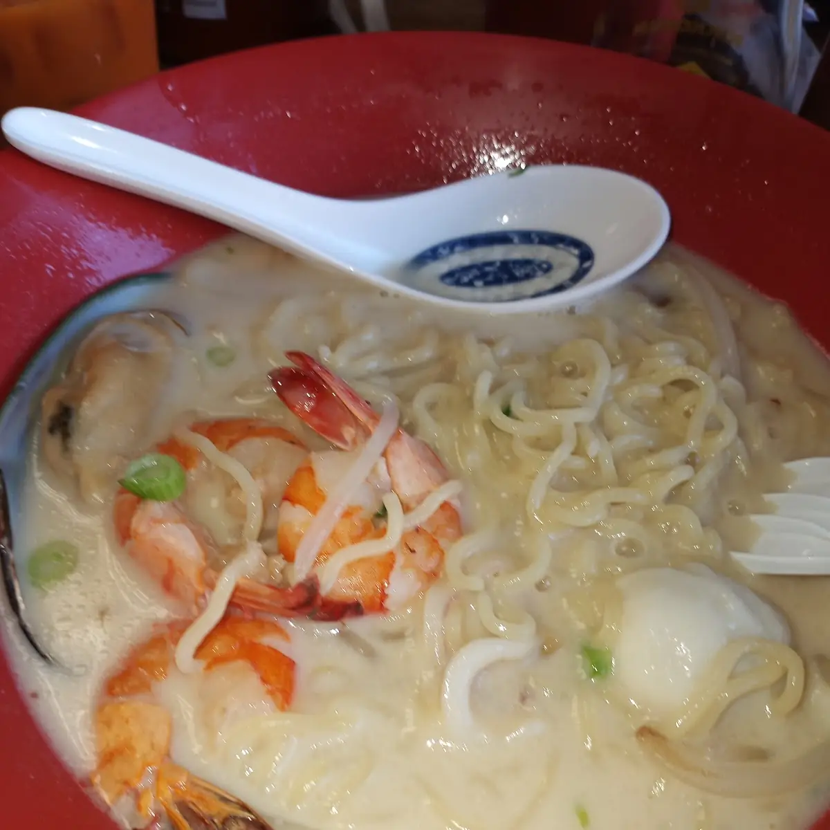 Noodles Mariscos Soup