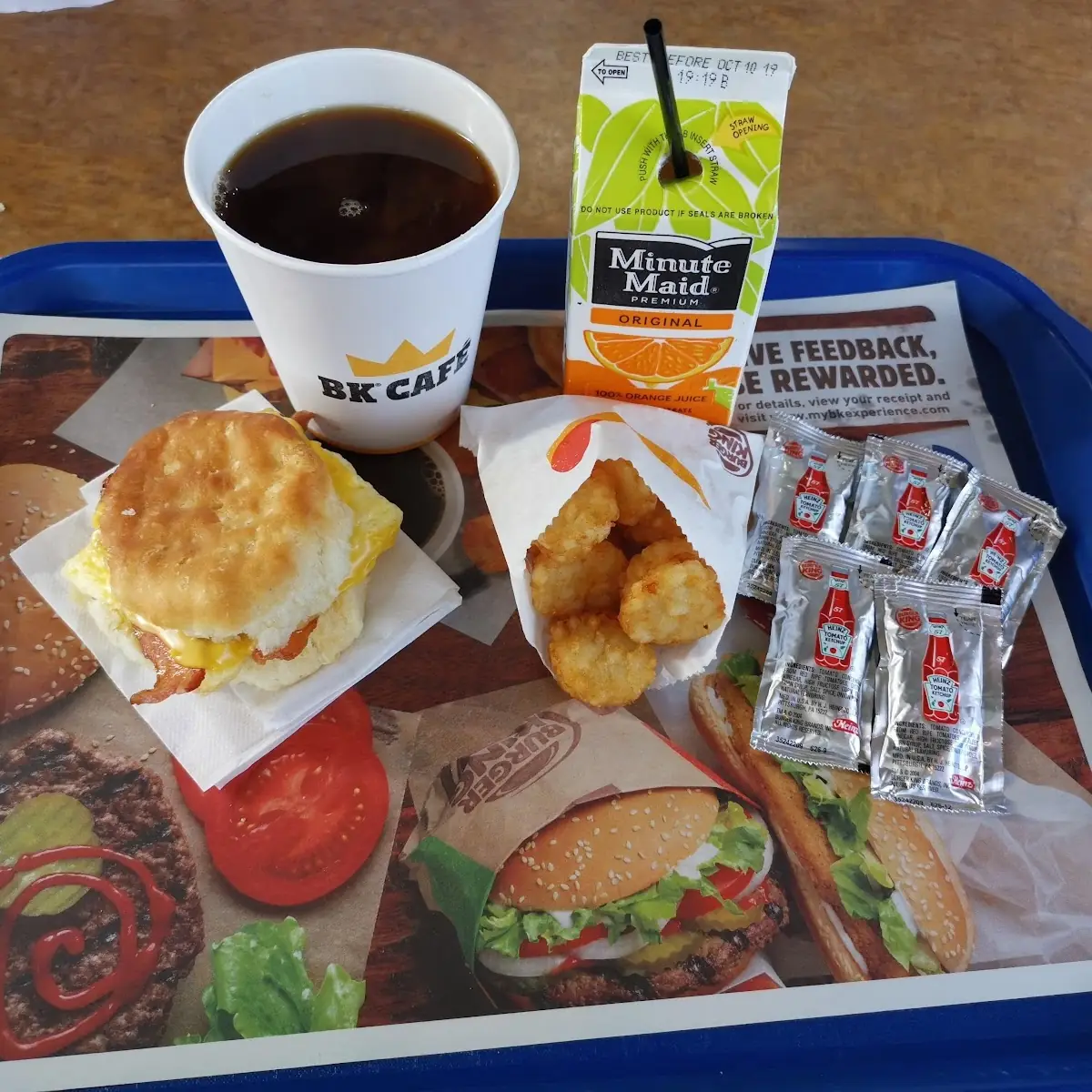 2 Biscuits 1 sml Hash Brown 1 Small Coffee