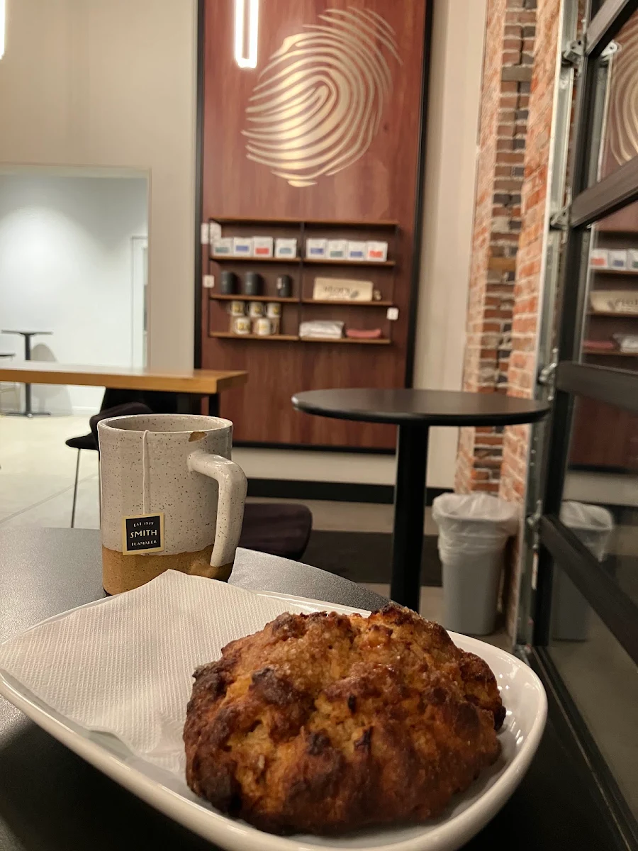Black Tea and Apple Bacon Scone