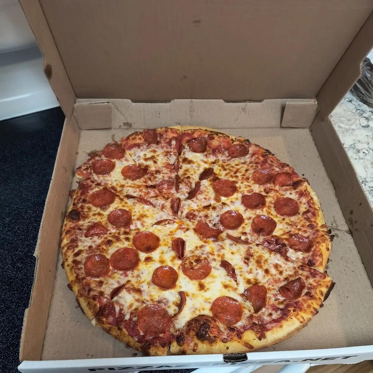 White Sauce with Pepperoni Pizza