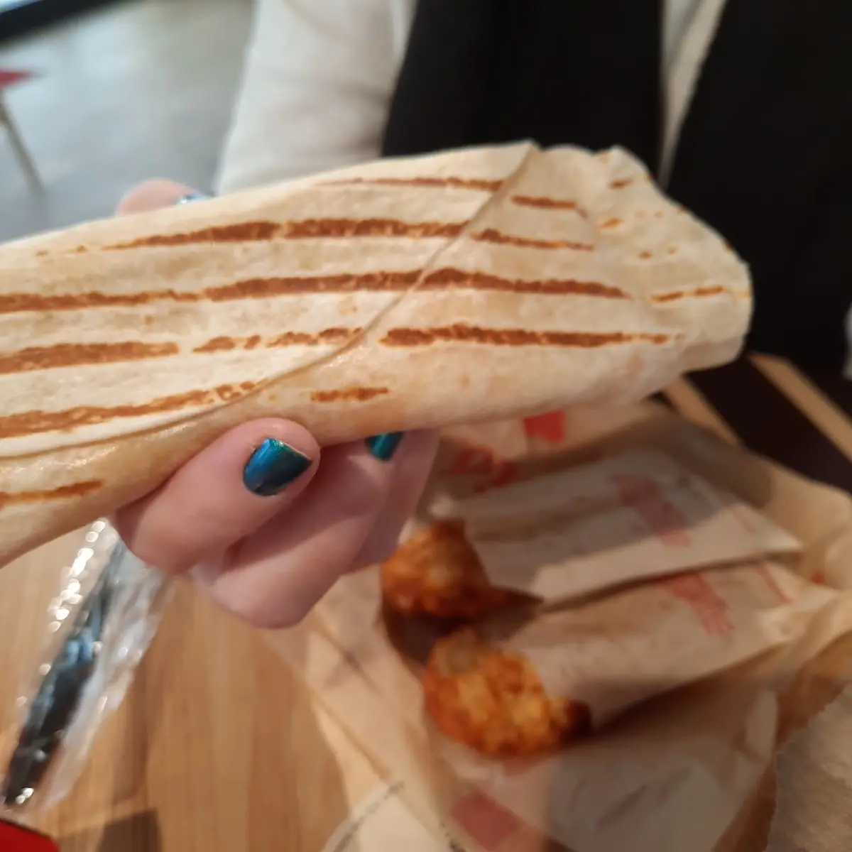 Ham Egg and Cheese Breakfast Wrap