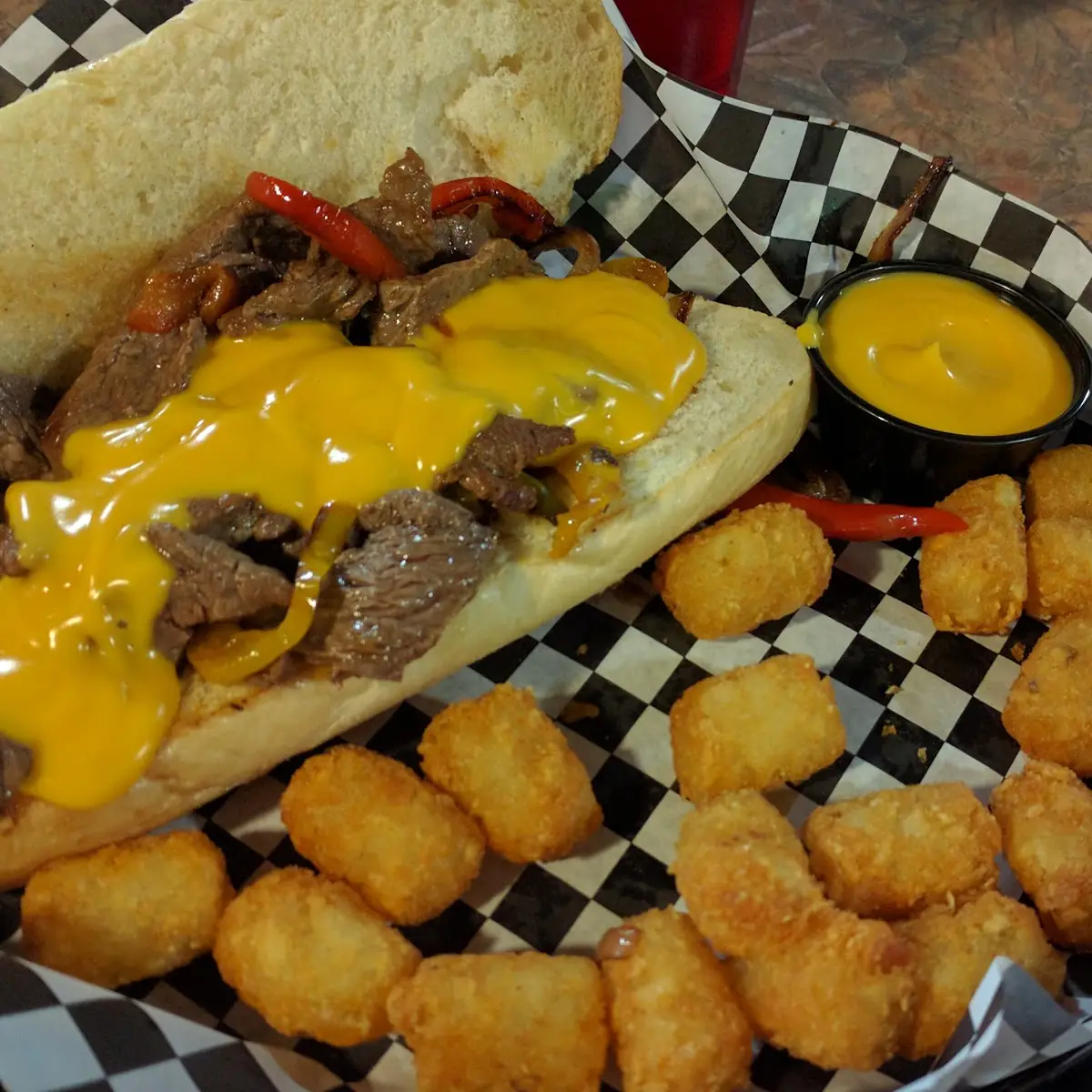 Philly Cheese Steak with Tots