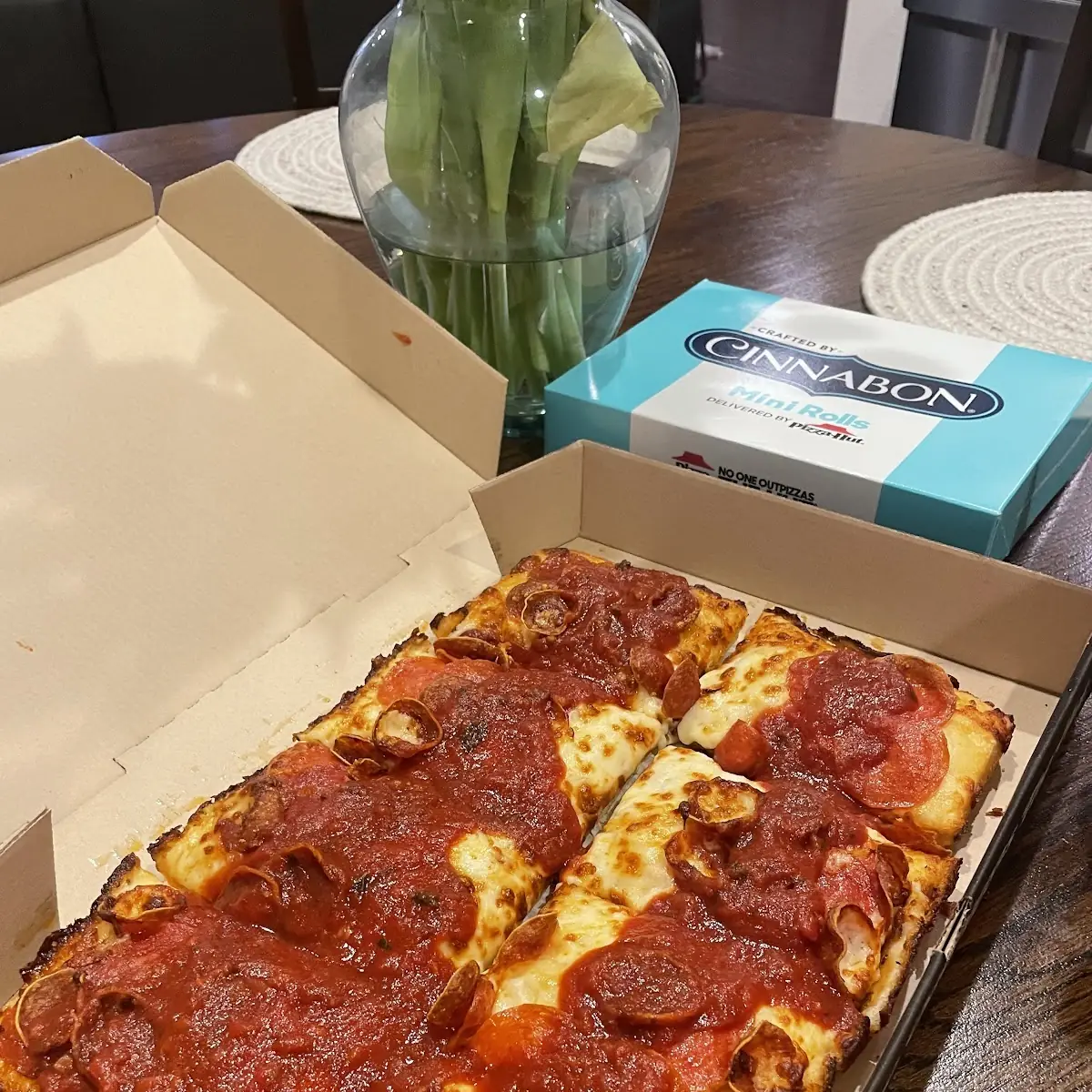 Detroit Style Pepperoni Pizza
