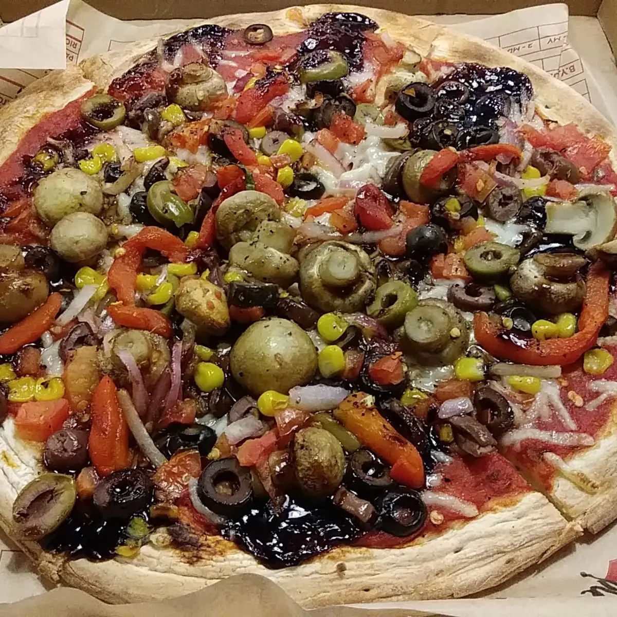 Mega Veggy with Dairy Free Cheese Pizza