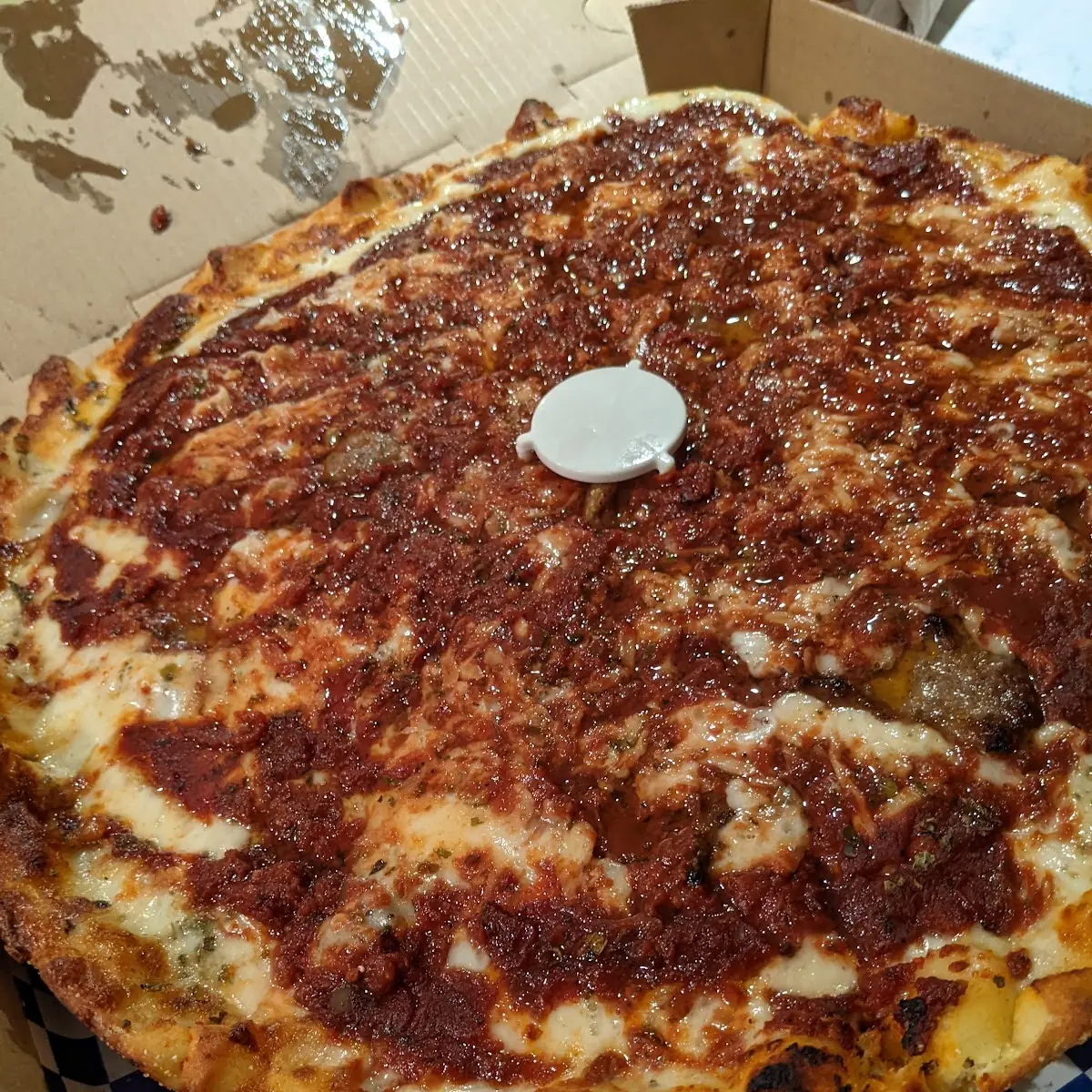 Deep Dish Sausage Pizza