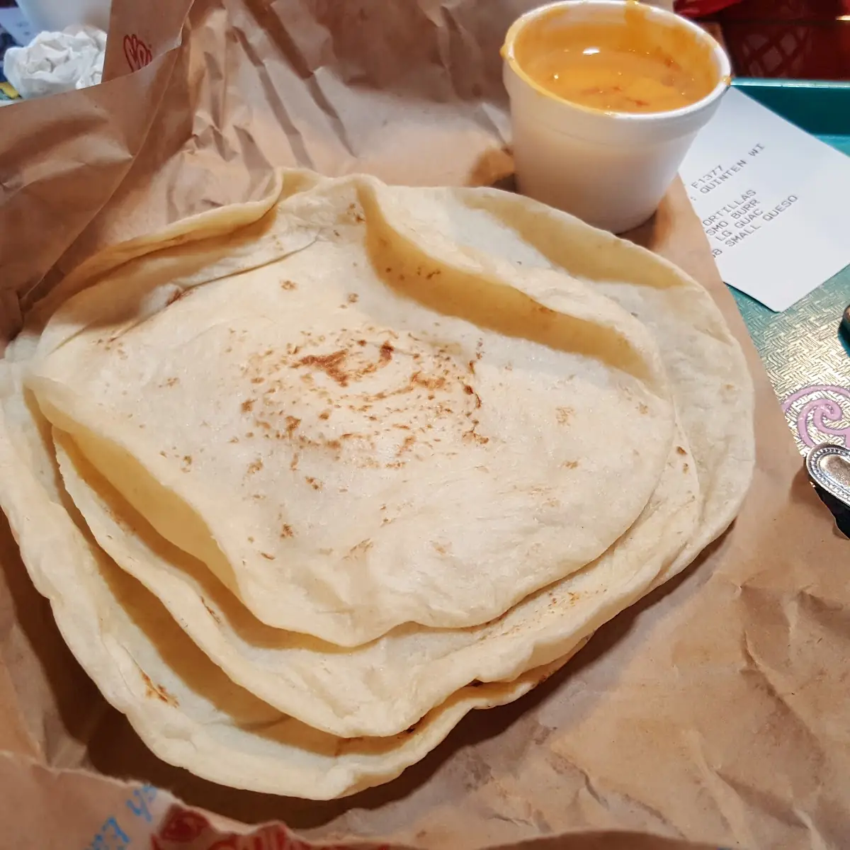 One Dozen Fresh Hot Flour Tortillas