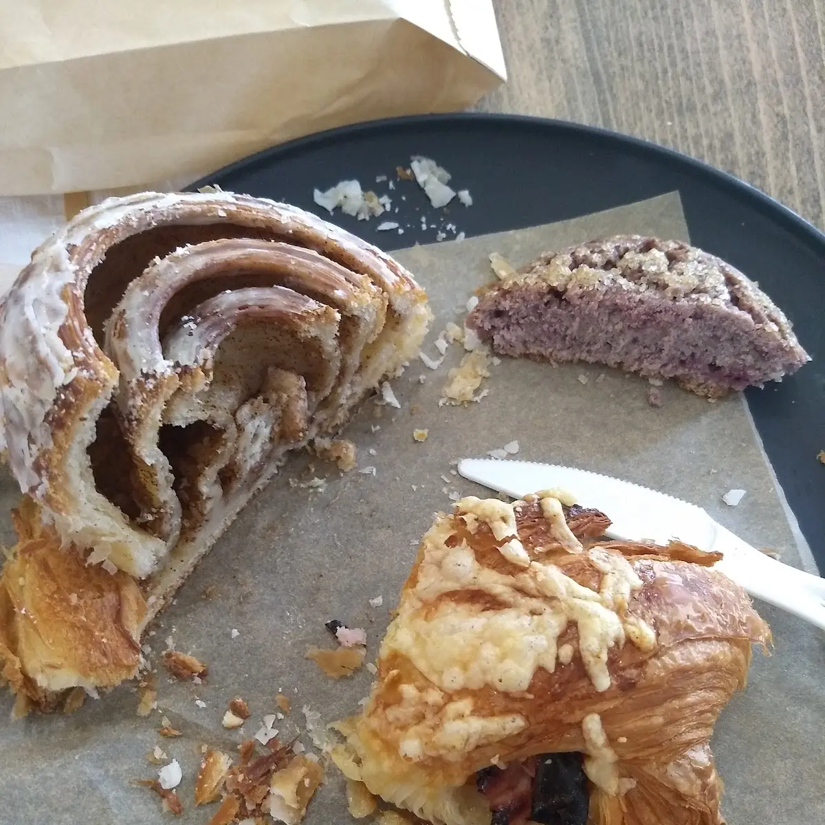 Breakfast Sandwich Cinnamon Roll Scone