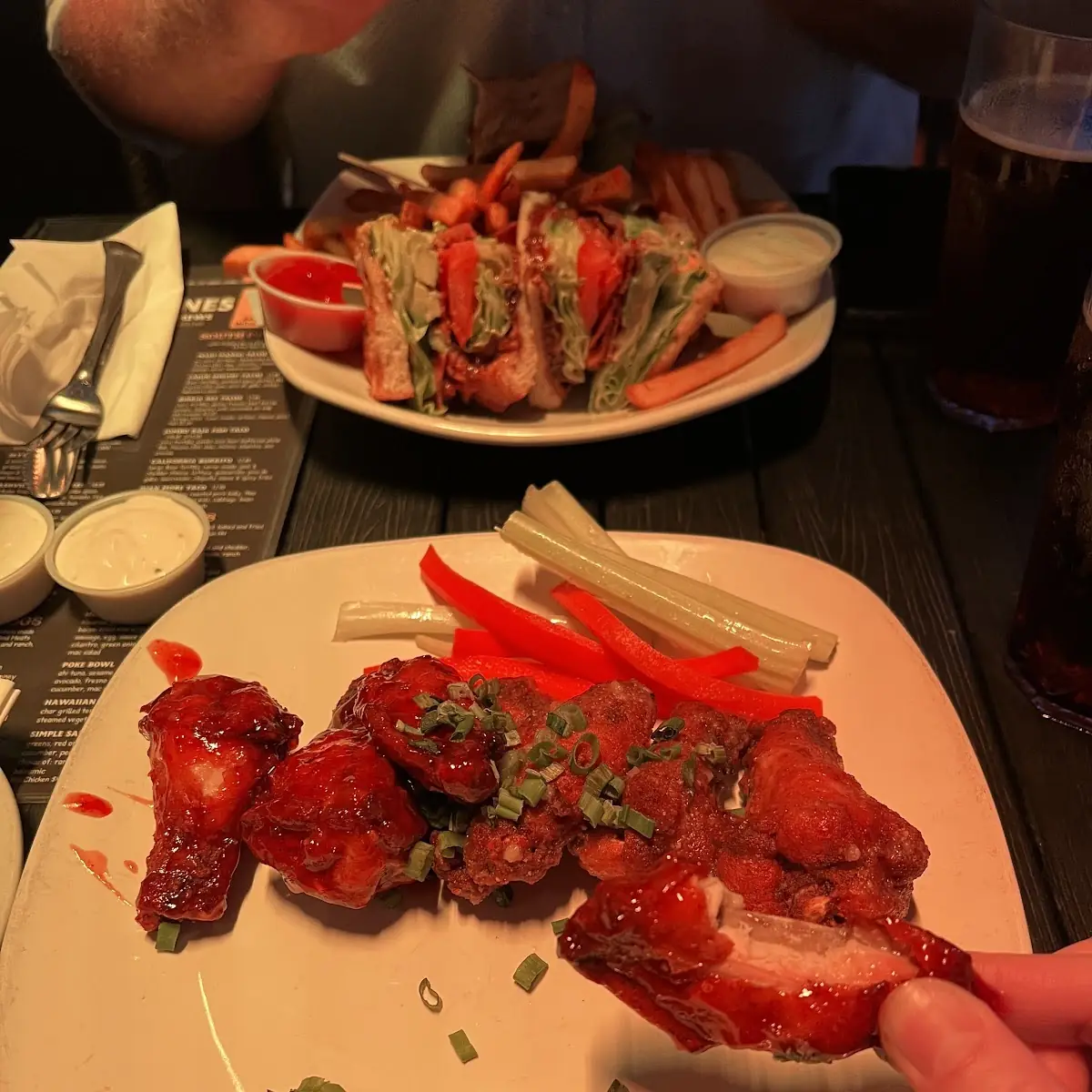 Wings Thai Pepper and Garlic Parmesan