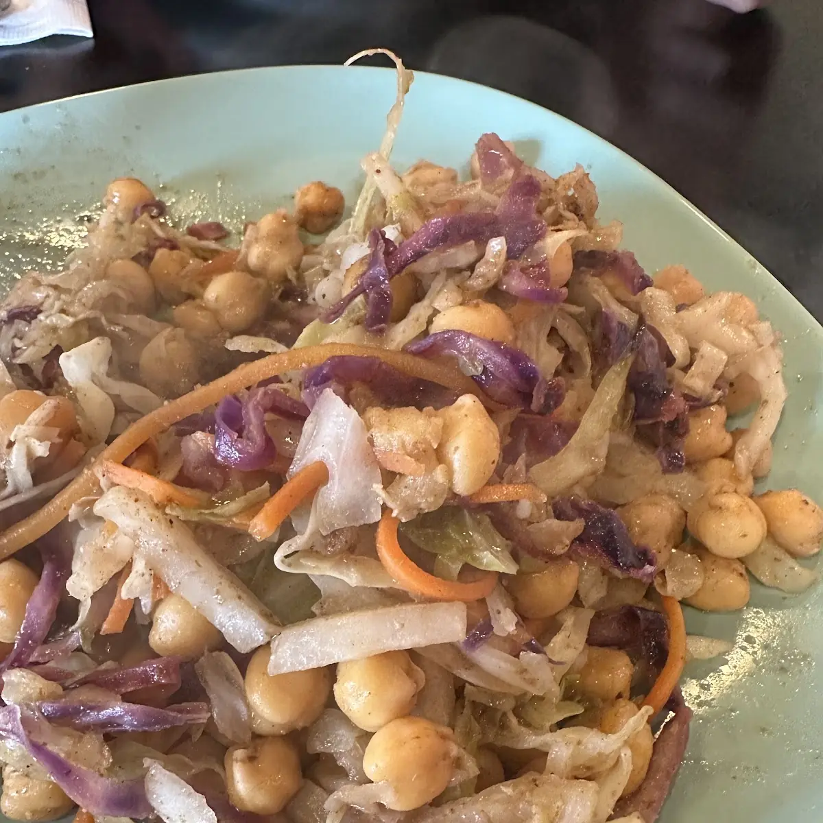 Tempered Chickpea Salad