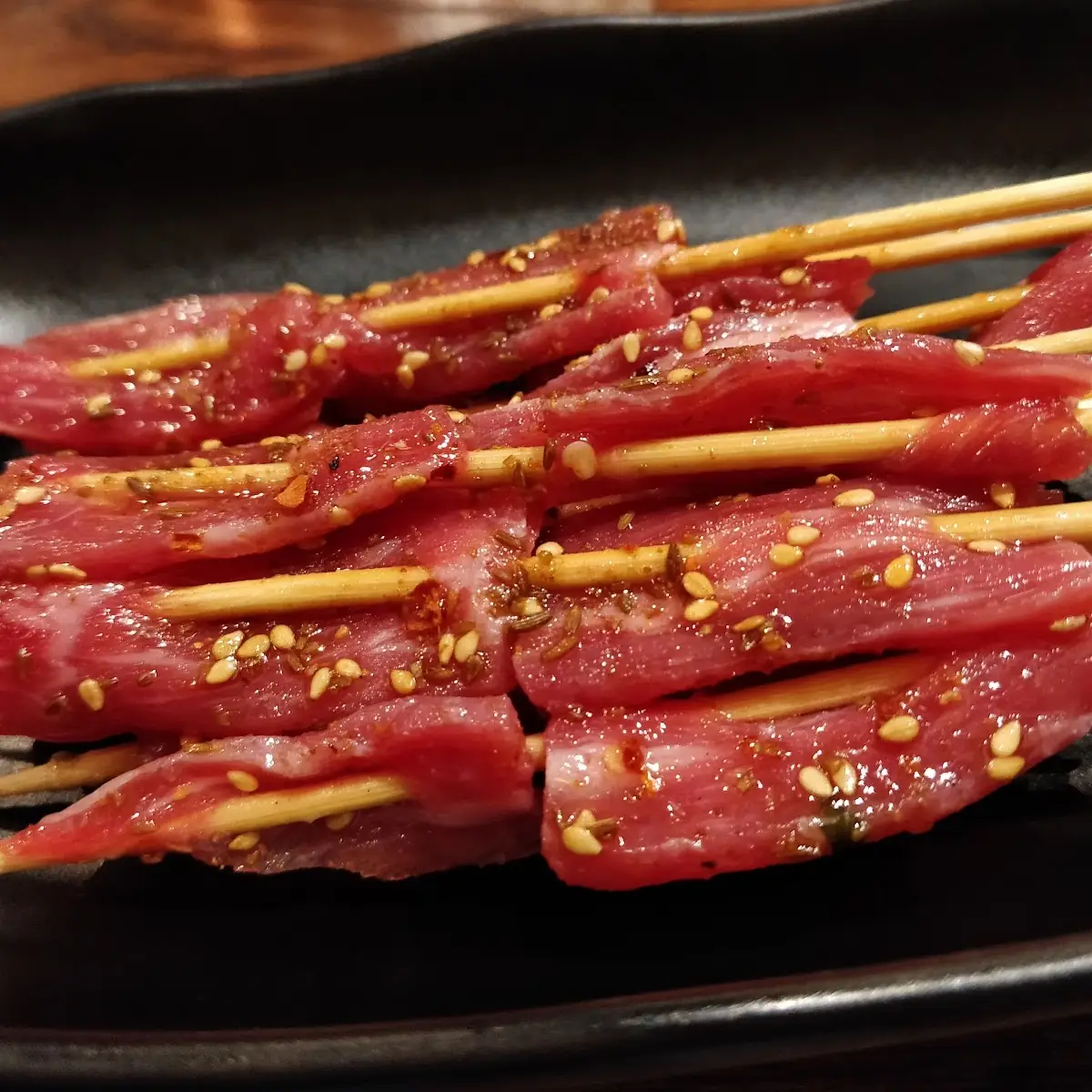 Raw Beef Skewers