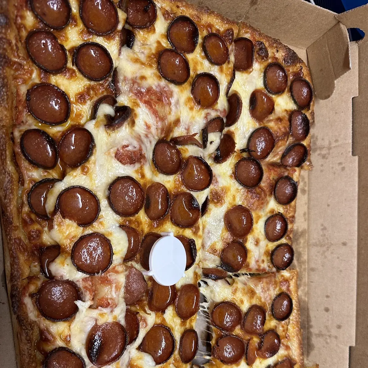 Deep Dish Pepperoni Pizza with Sweet Sauce