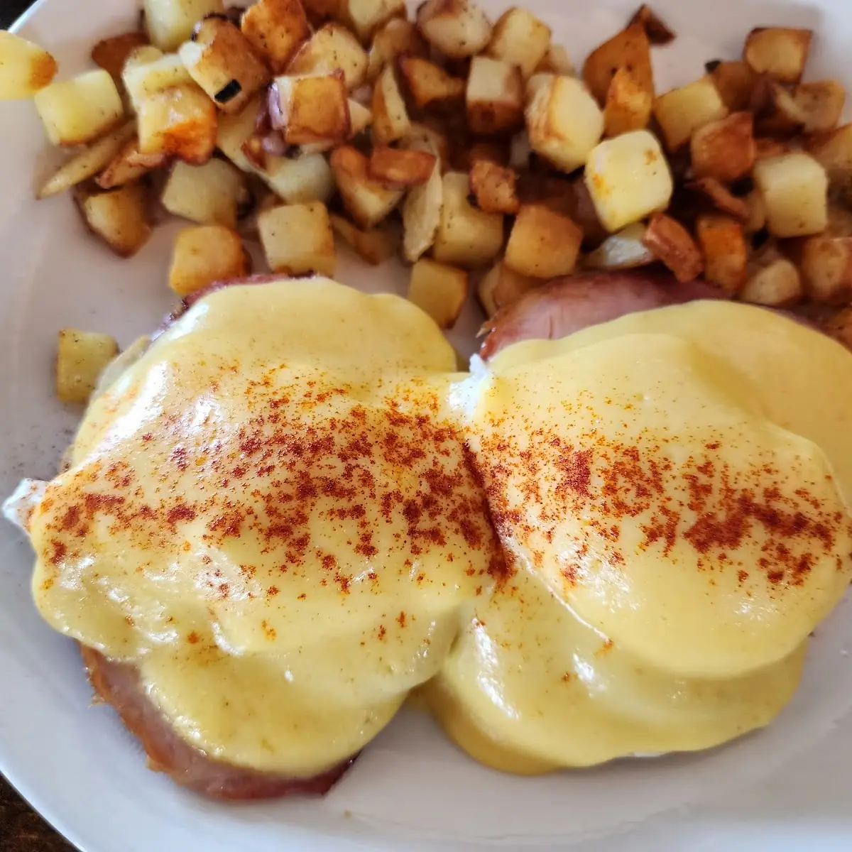 Eggs Benedict with Home Fried Potatoes