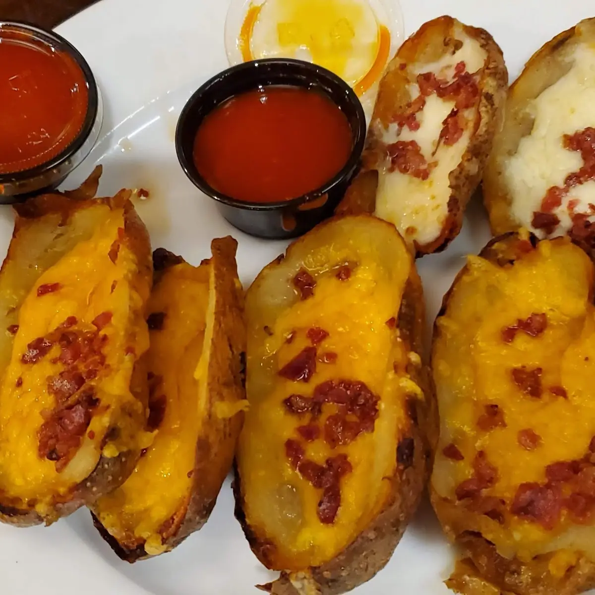 Potato Skins with Cheese
