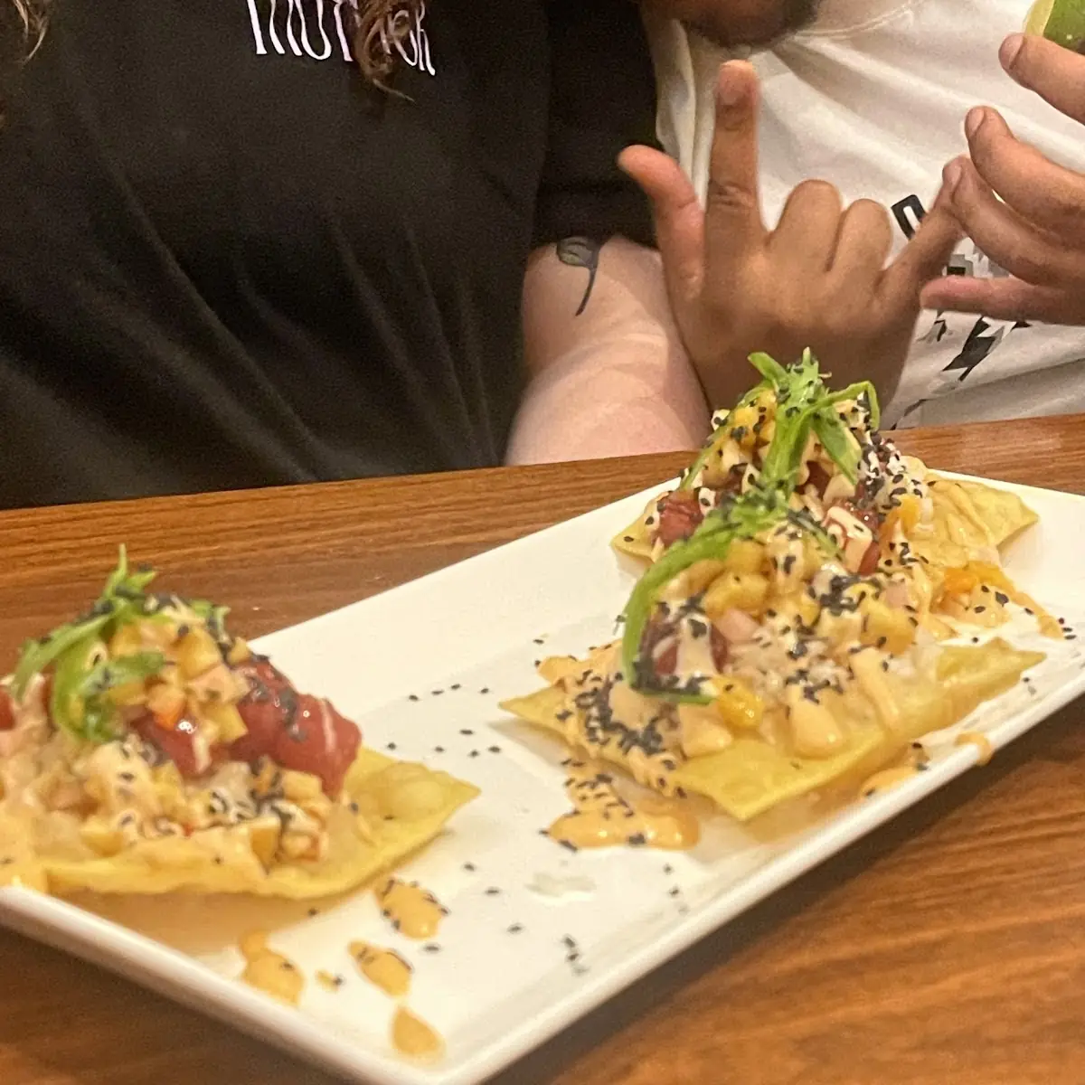 Tuna Poke Nachos