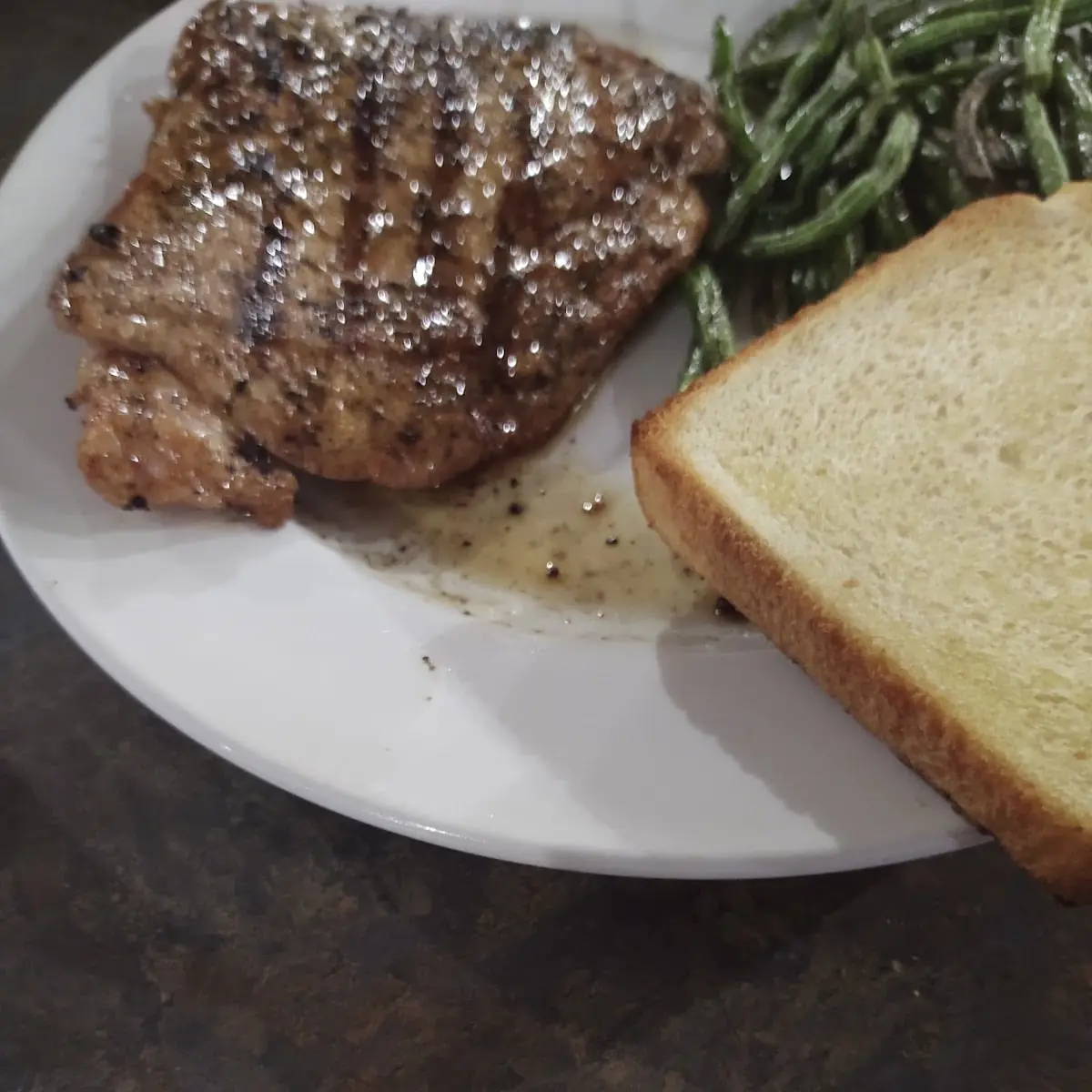 Marinated Pork Chop with Green Beans