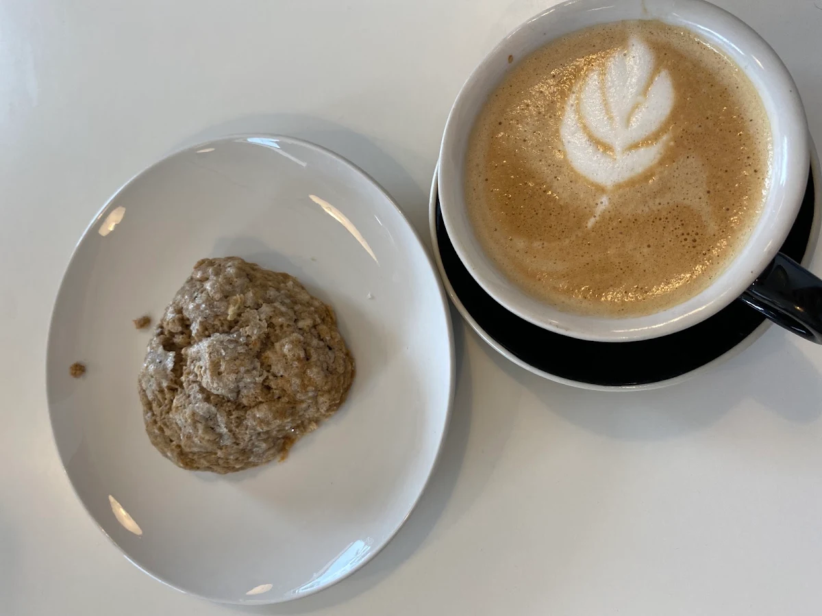 Pumpkin Pie Latte and Vanilla Bean Scone