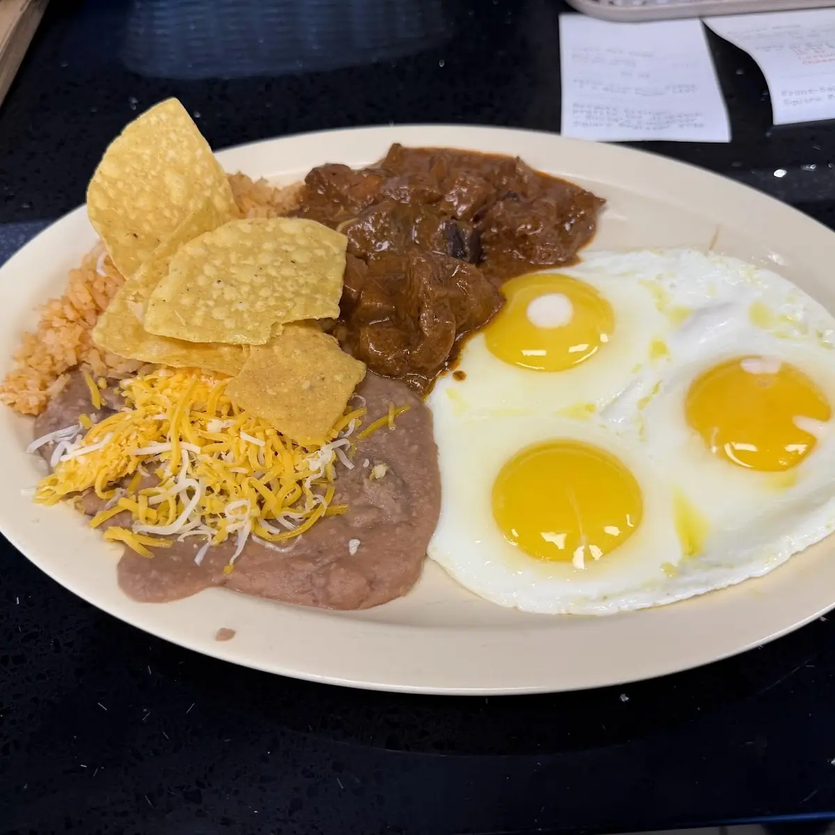 Beef Chile Colorado & Eggs