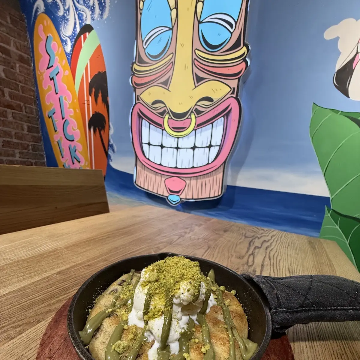 Pistachio Cookie Skillet