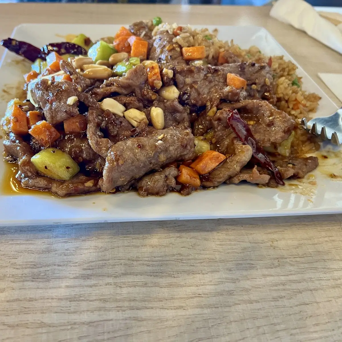 Kung Pao Beef Fried Rice