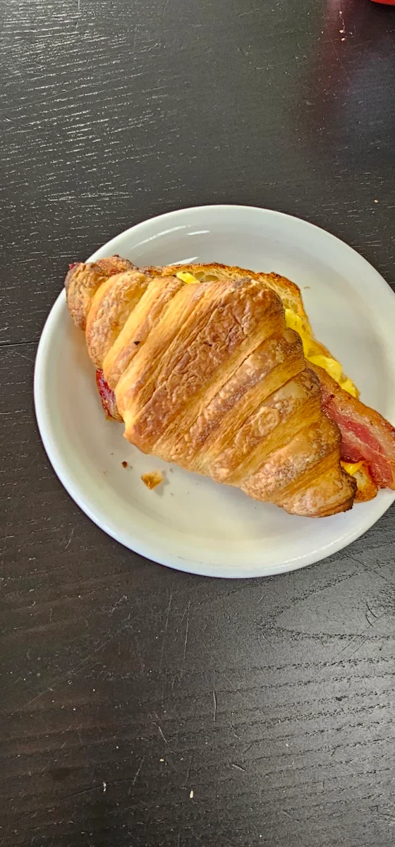 Bacon Egg and Cheese Croissant Sandwich