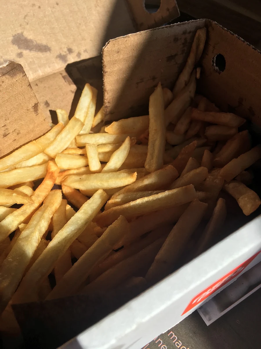 French Fries with Cheeseburger