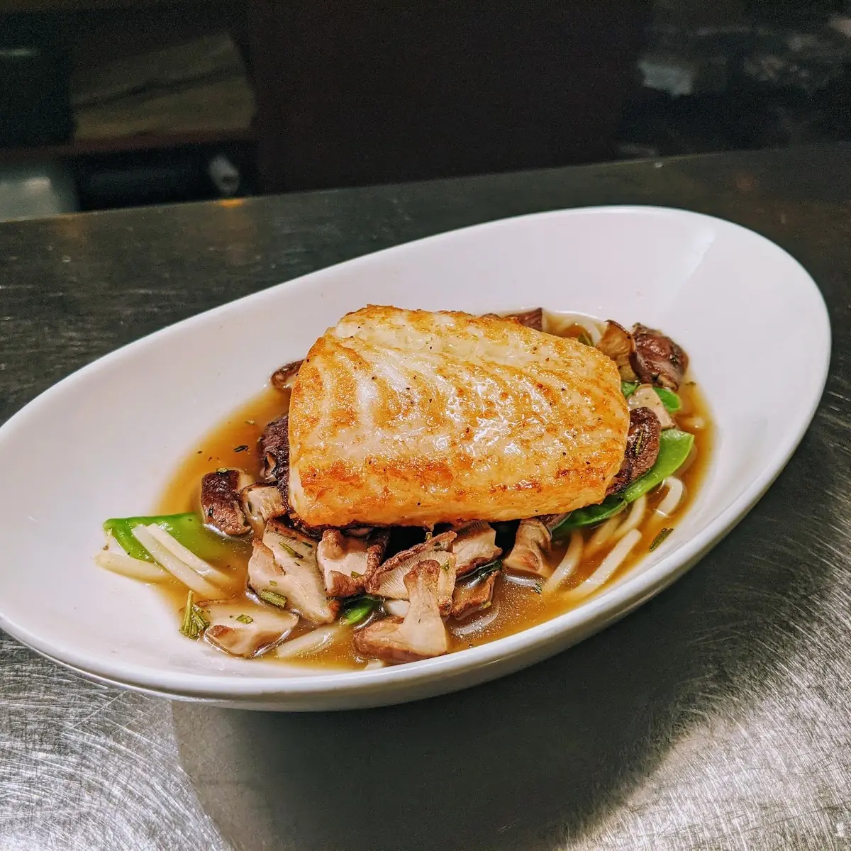 Asian-Glazed Chilean Sea Bass