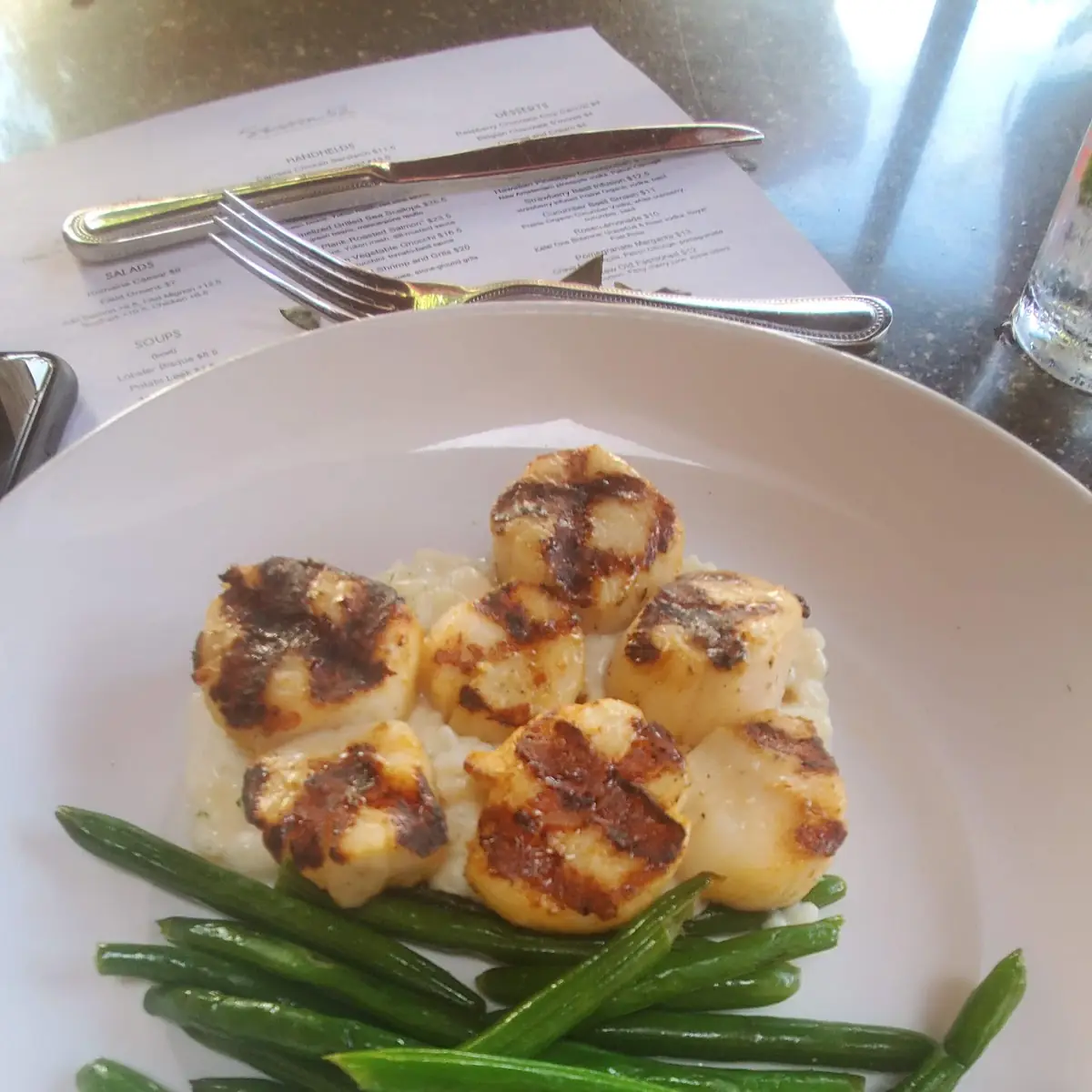 Caramelized Grilled Sea Scallops