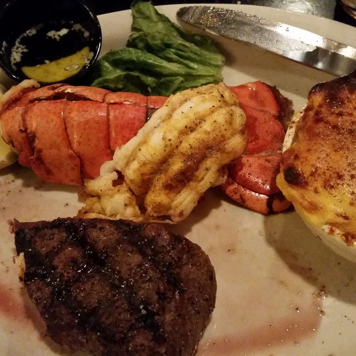 Steak and Lobster Tail
