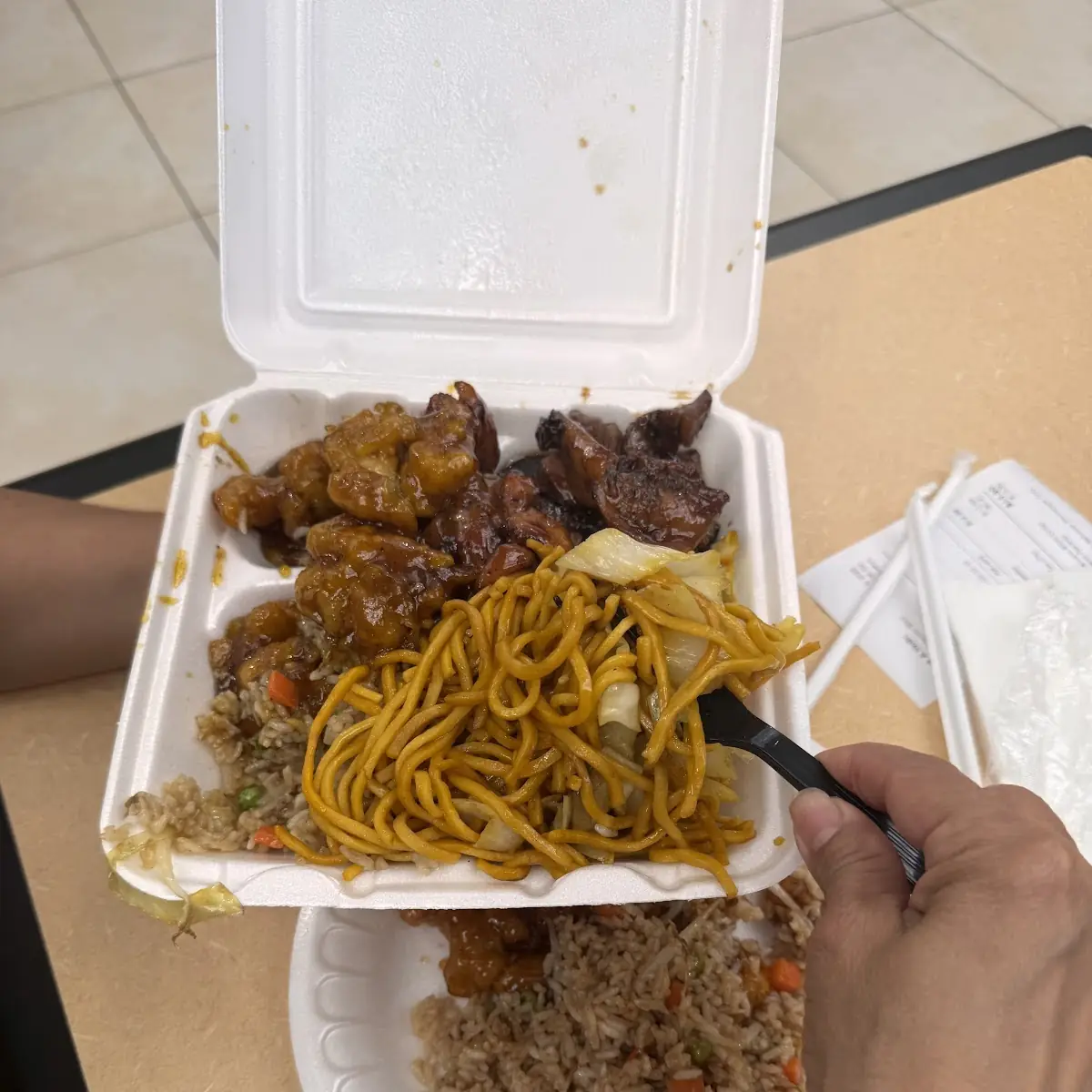 Fried Rice and Chow Mein Combo