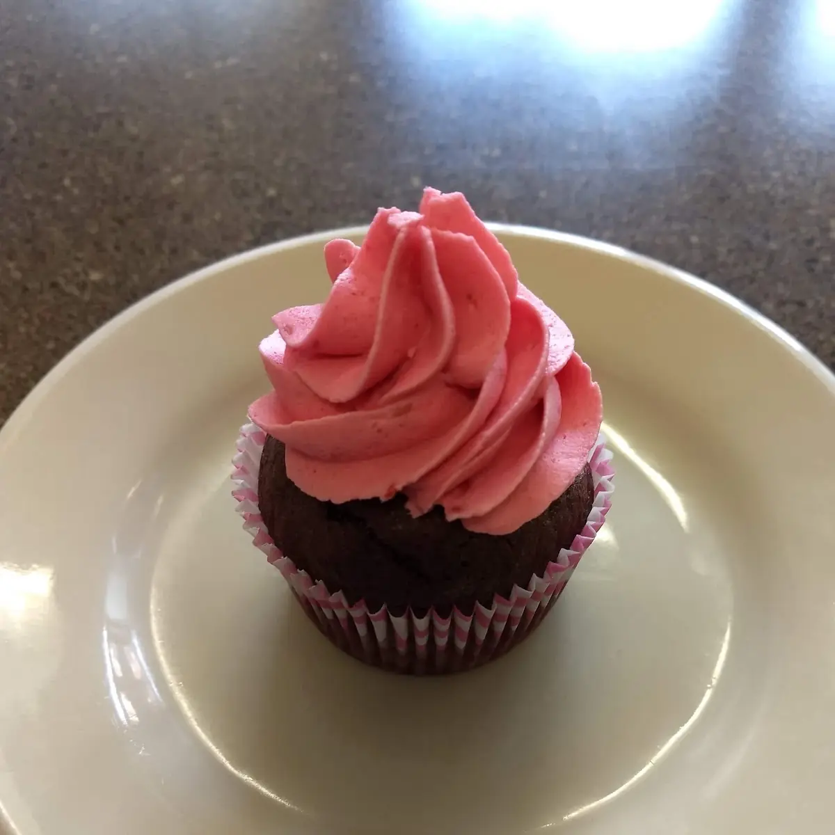 Raspberry Filled Cupcake
