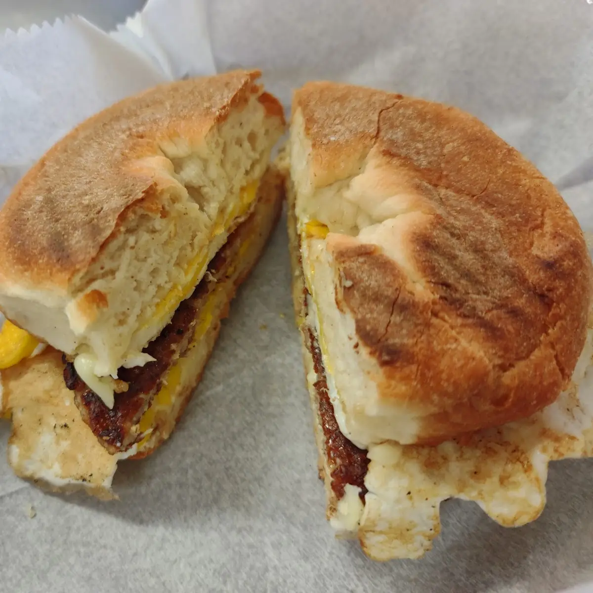 Sausage Egg & Cheese Breakfast Bagel