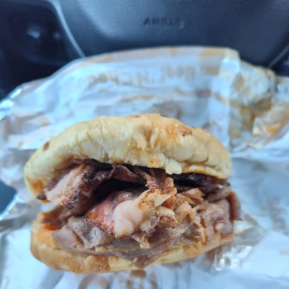 Brisket Bacon Roast Beef Sandwich