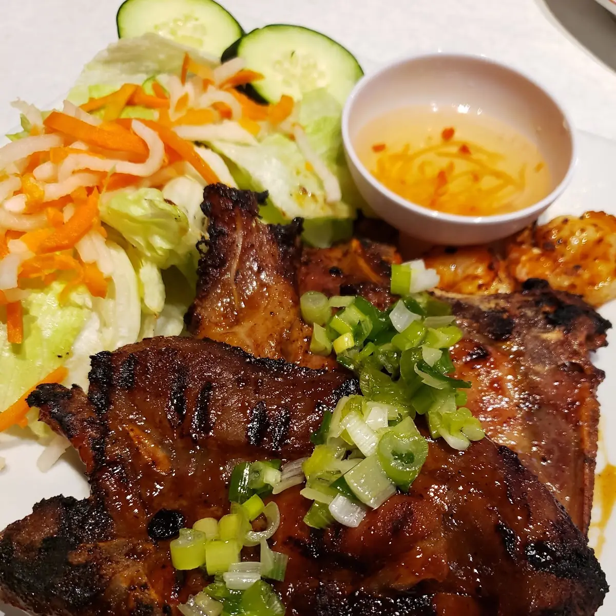 Grilled Pork Chop Rice Plate