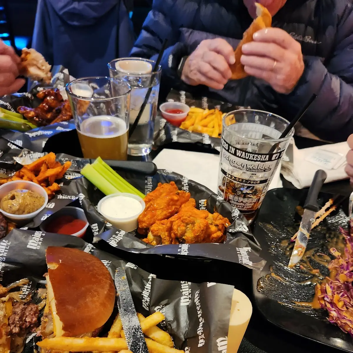 Burger and Wings