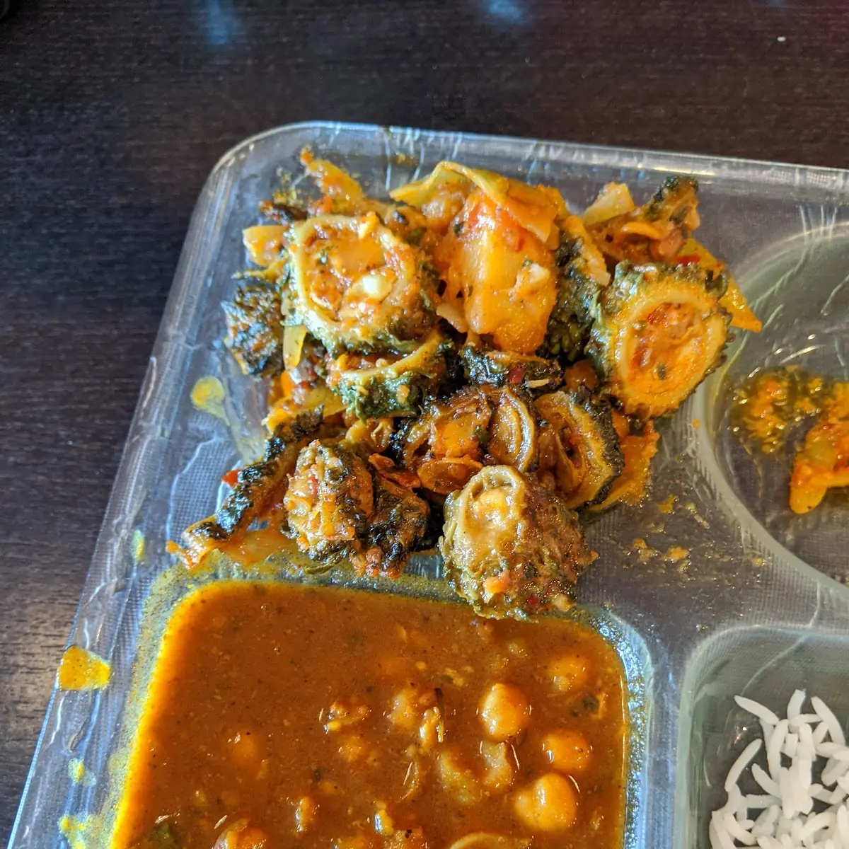 Chana Masala and Mixed Veg