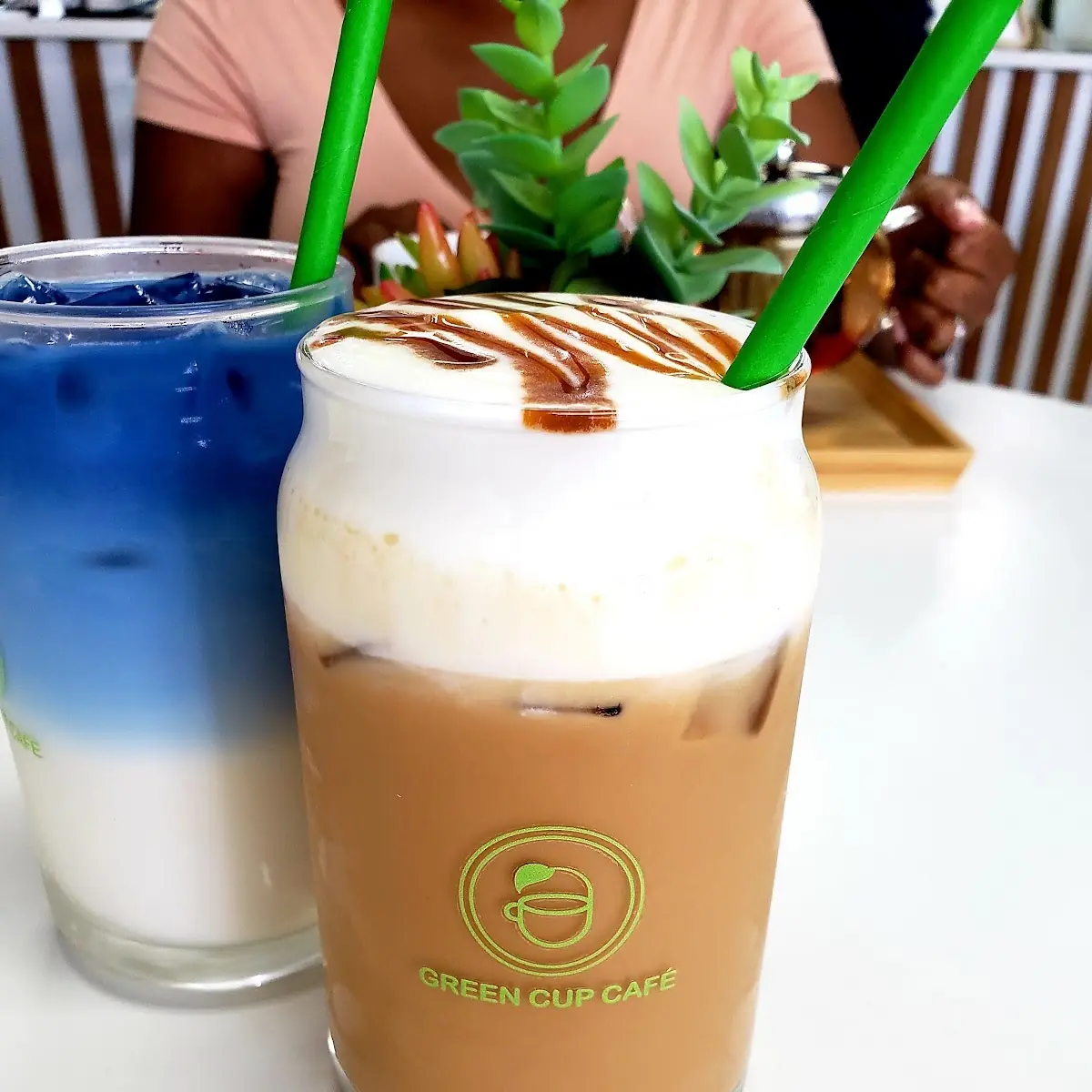 Pumpkin Spice Cheesecake Latte and Butterfly Tea Latte