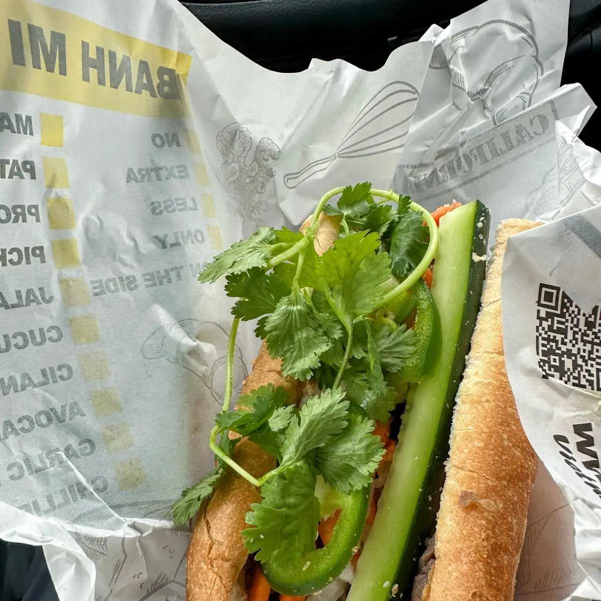 Chinese Sausage and Egg Bahn MI