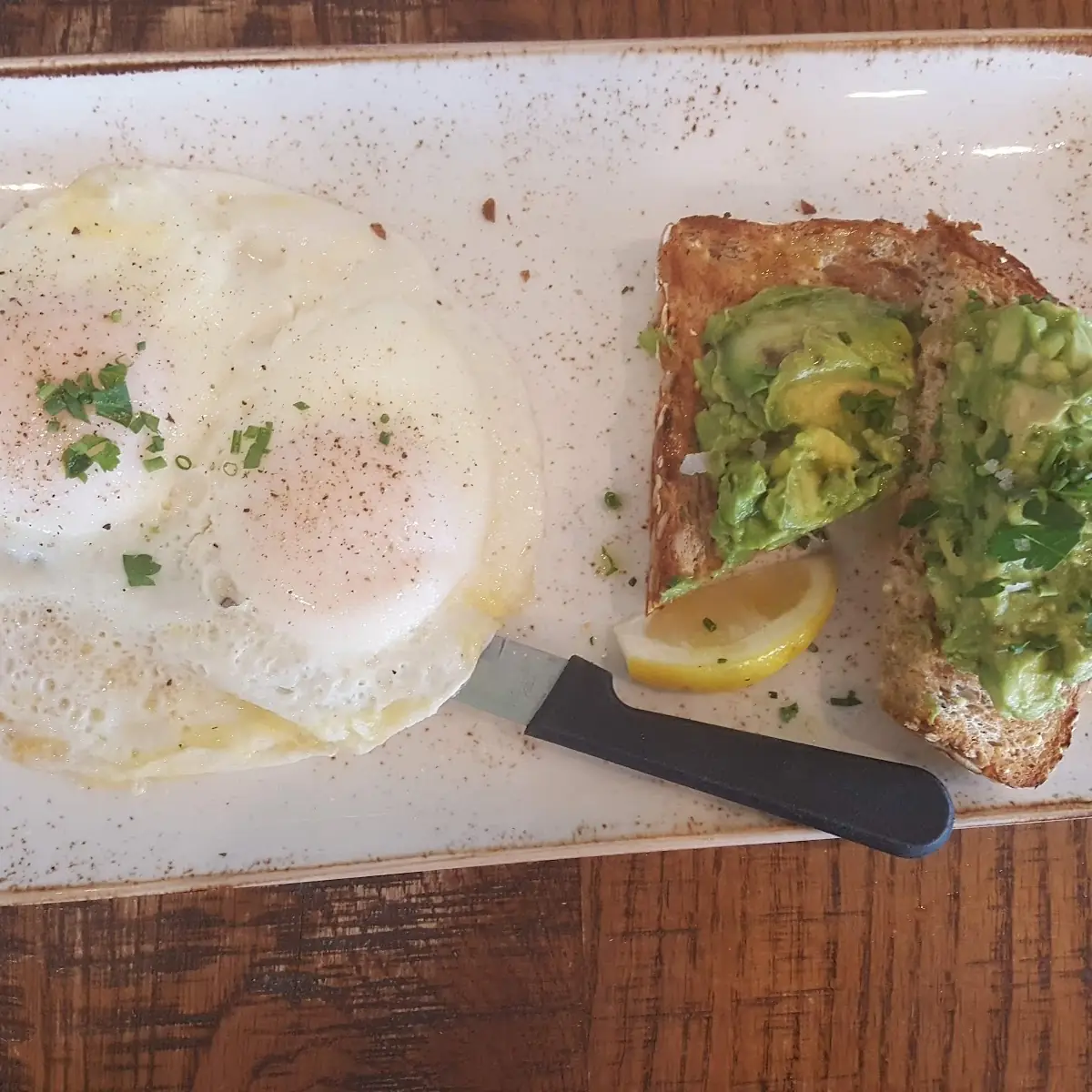 Scrambled Eggs and Avocado Toast
