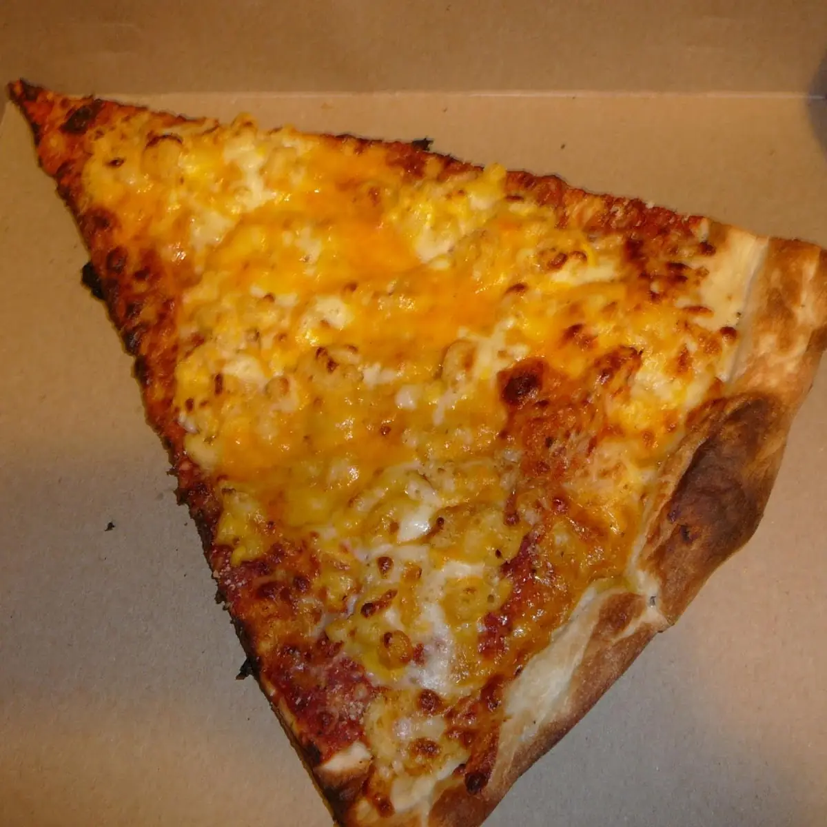 Mac N Cheese Pizza Slice