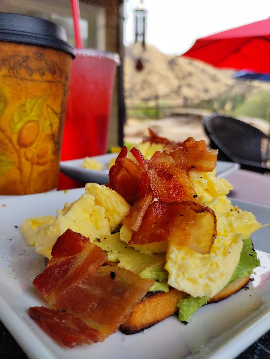 Avocado Toast with Eggs and Bacon
