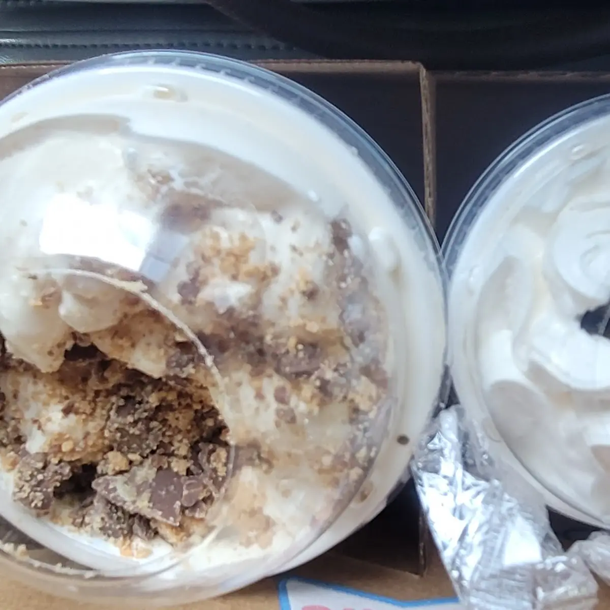 Oreo Shake and Reeses Peanut Cups Shake