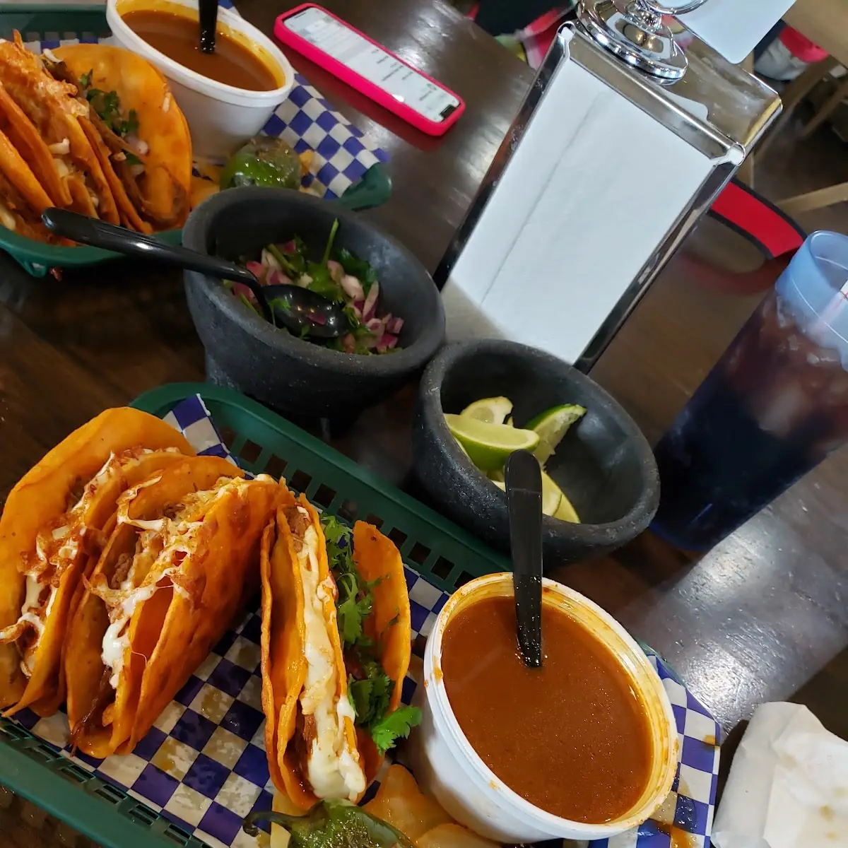 Birria Tacos and Consume