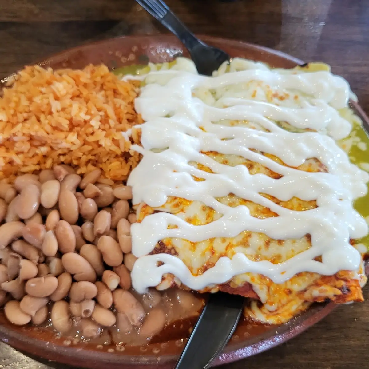 Green Enchilada Plate