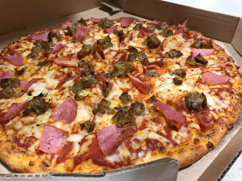 Ham and Sausage Pizza