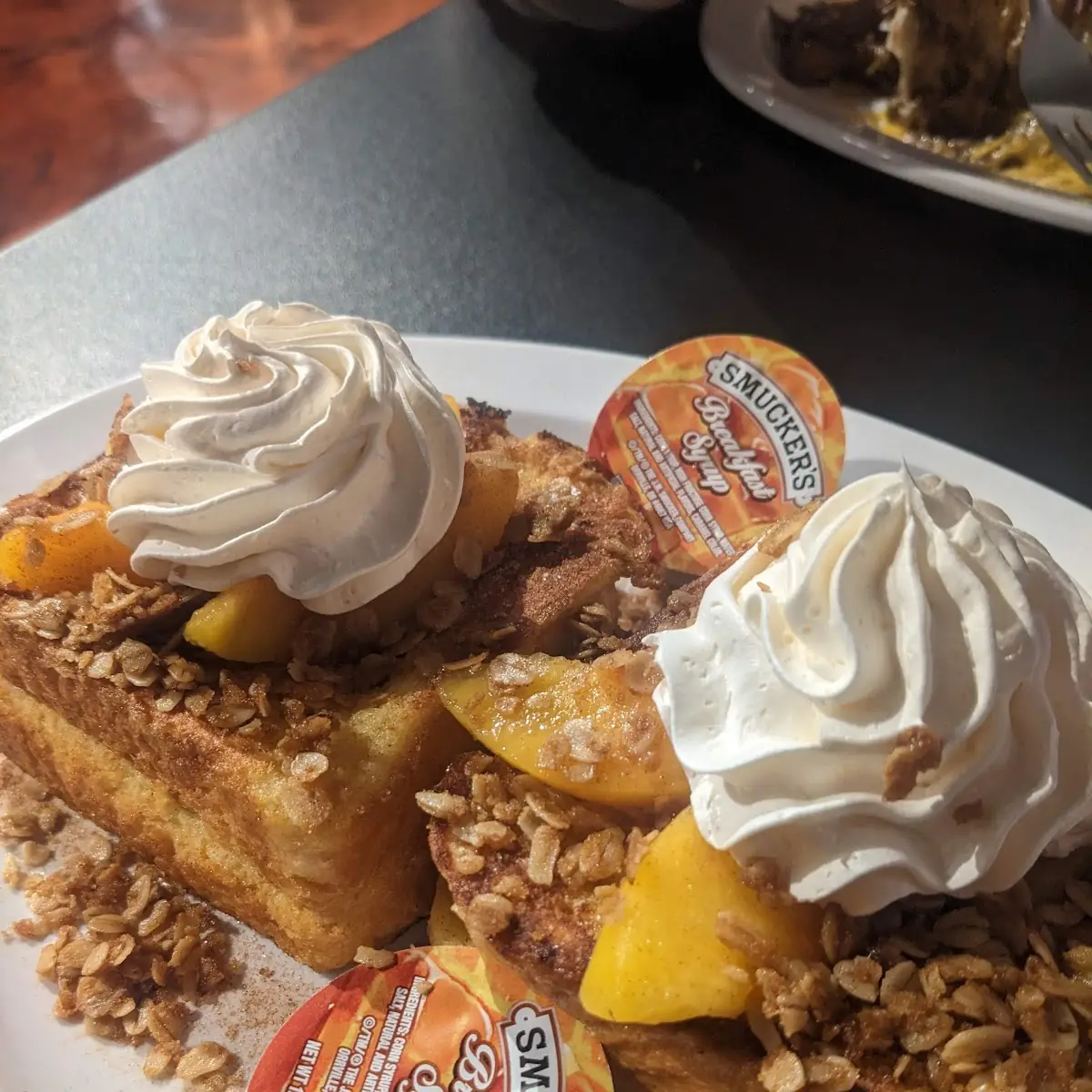 Peach Cobbler French Toast