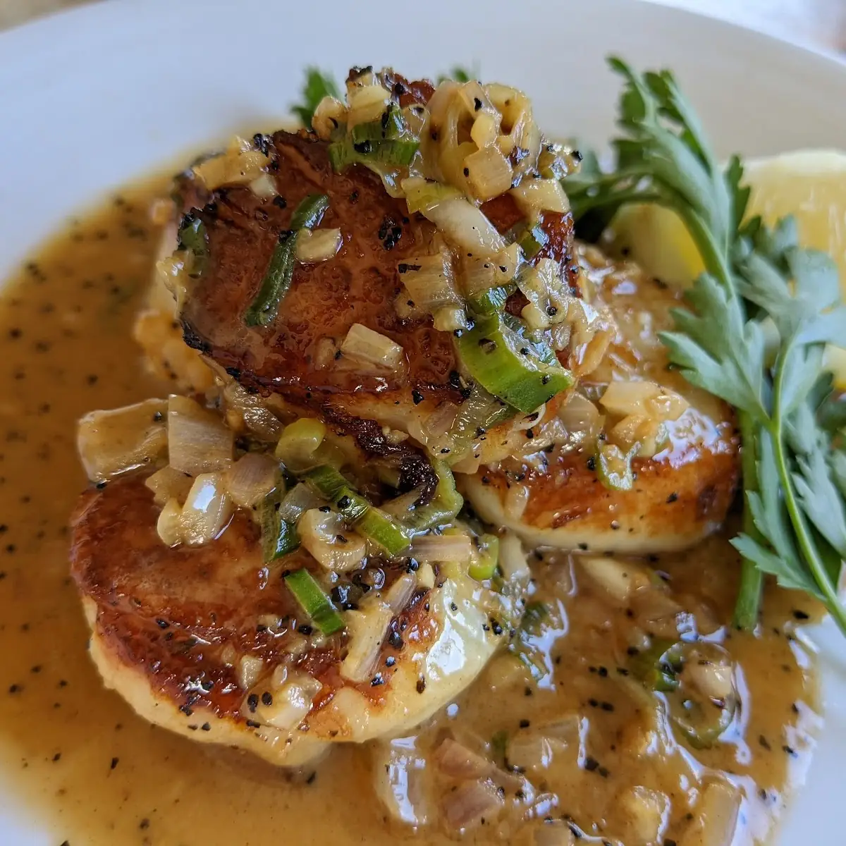Pan Seared Scallops