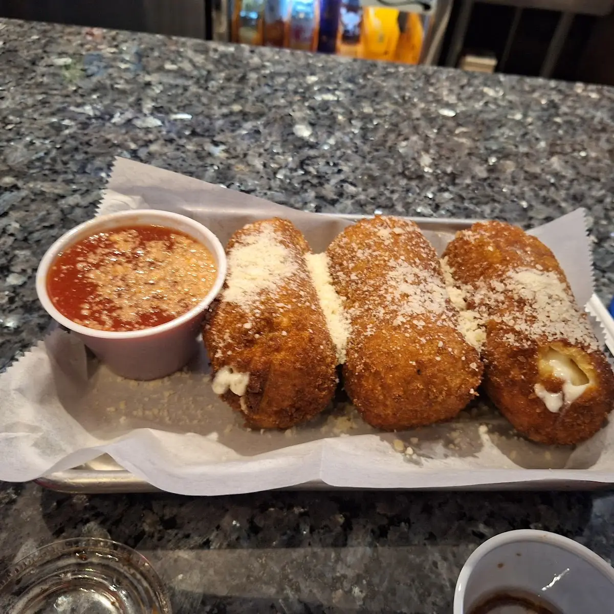 Eggplant Parm Fries Drink