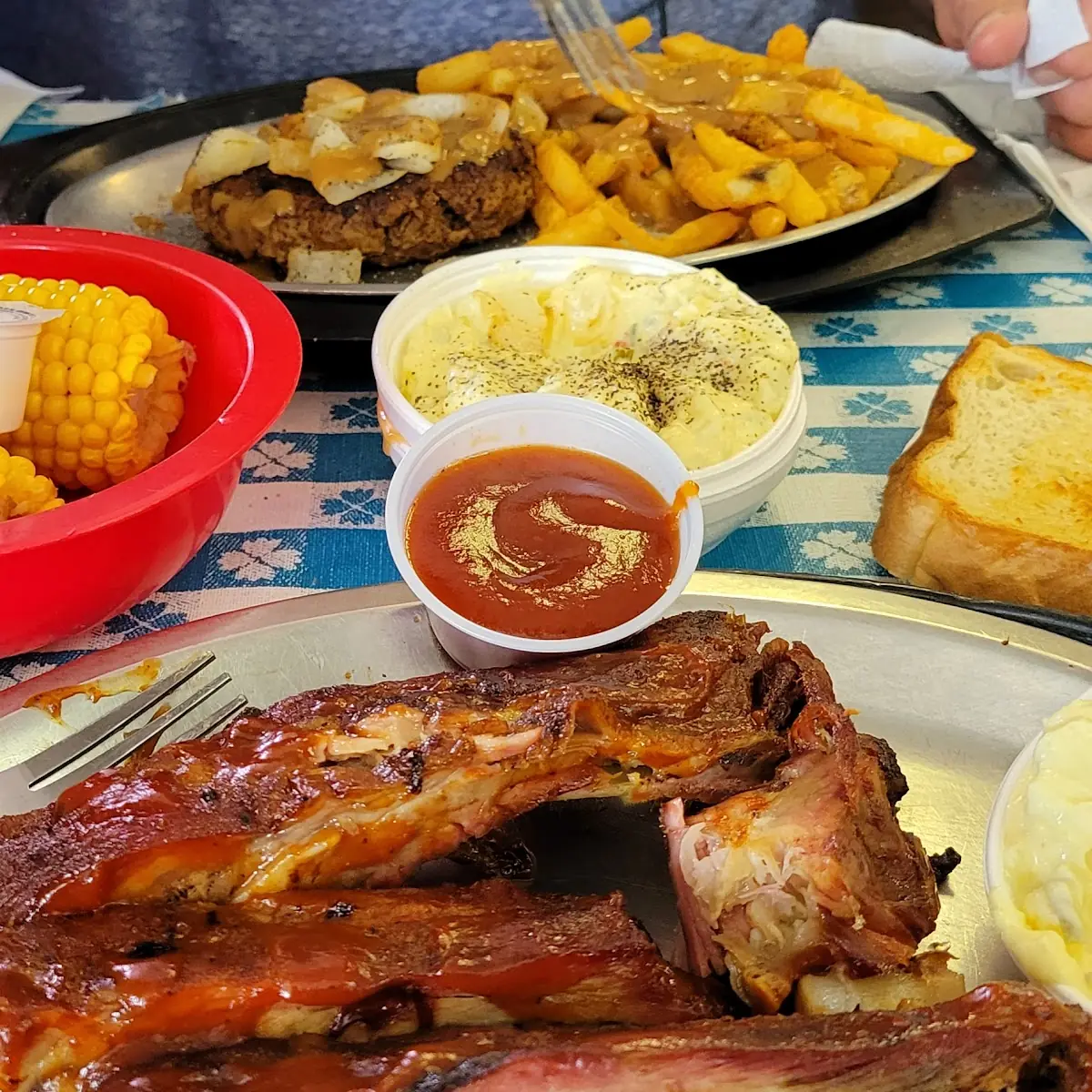 Ribs Mashed Potatoes CRM Corn