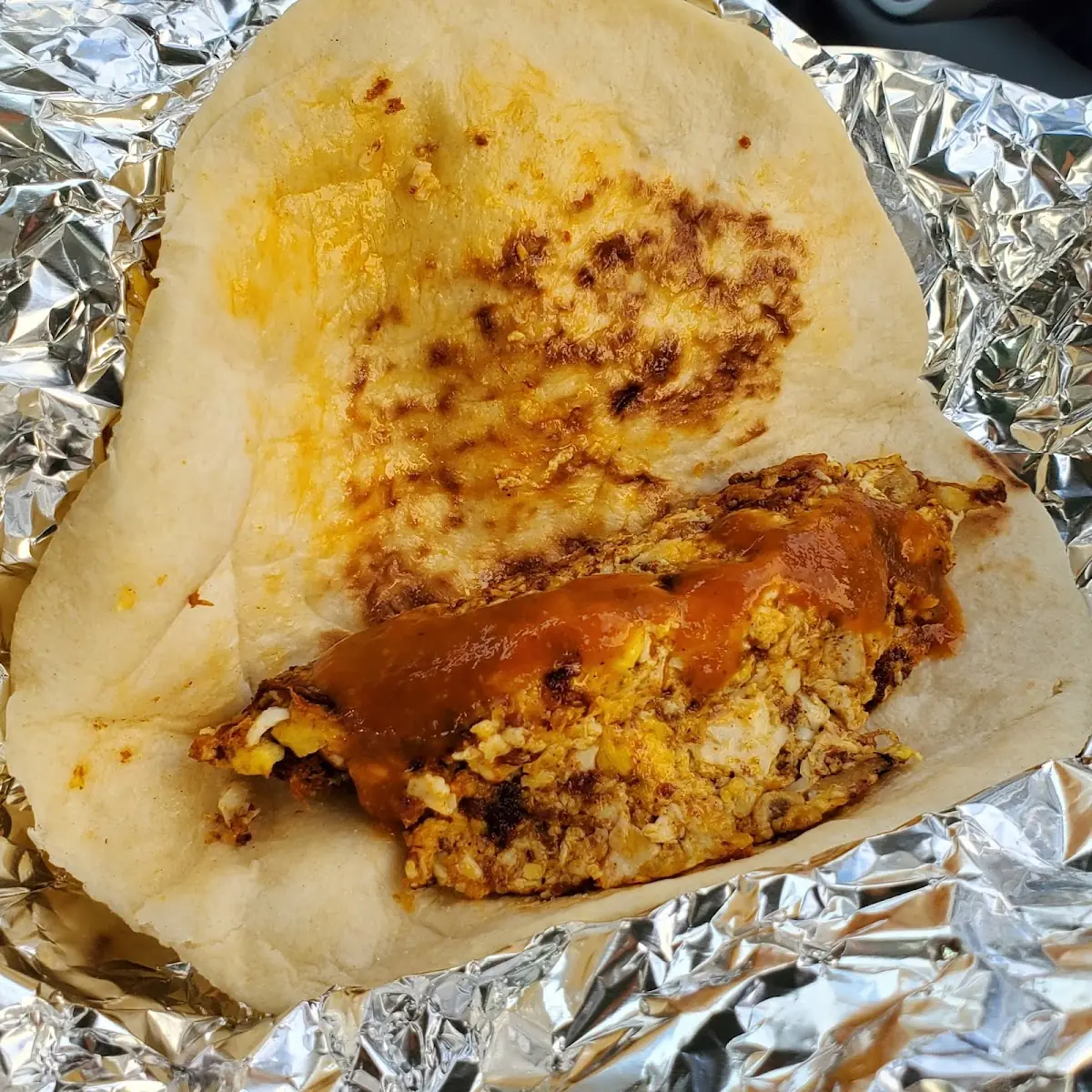 Chorizo and Egg Breakfast Tacos